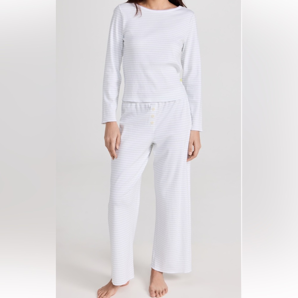 COZYLAND Ellie PJ Set in Sky Stripe